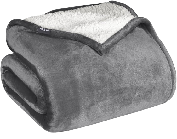 Home Sherpa Fleece Blanket - King Size - Blanket for Bed