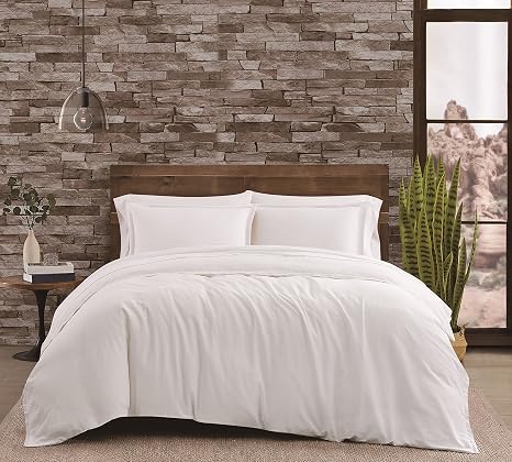 Frye Cotton Linen Blend Duvet Set, White King